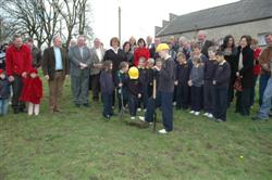 Cutting the first sod