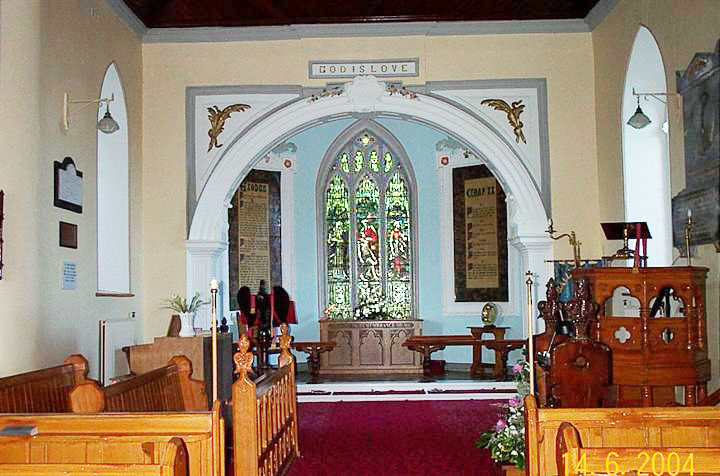 Altar from back of Church