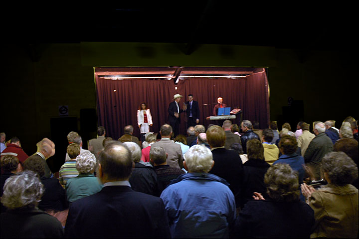 Audience enjoying the show
