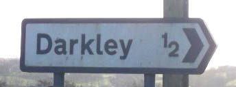 Darkley direction sign