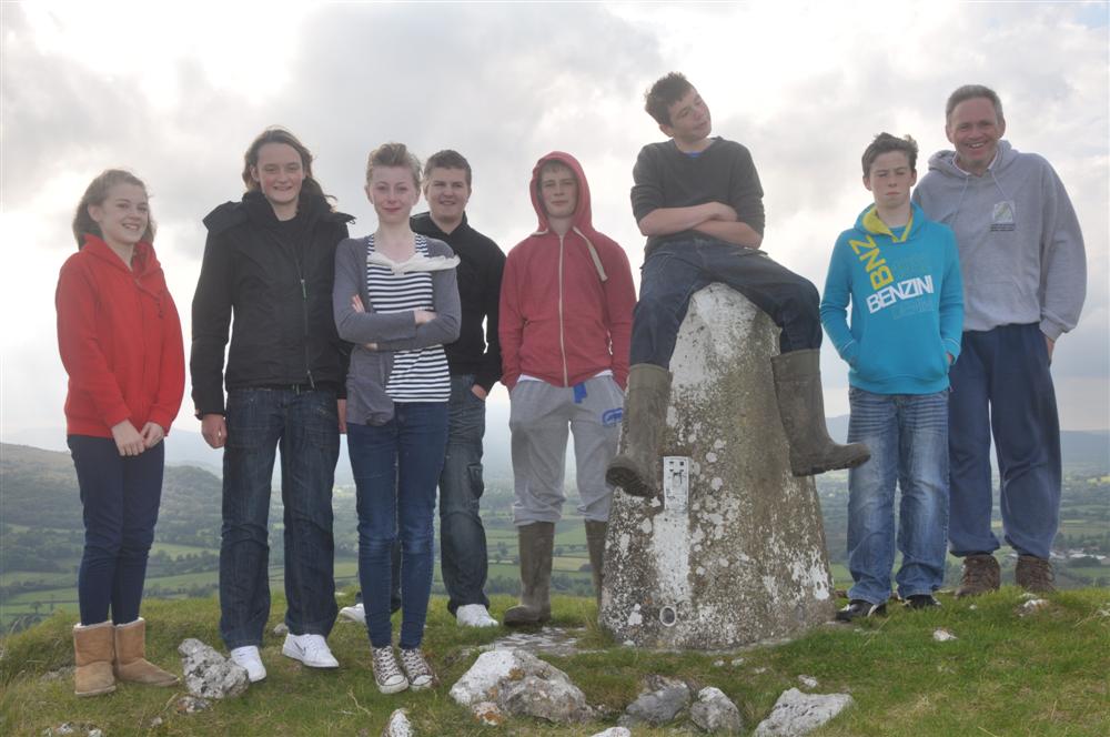 Confirmation students out walking