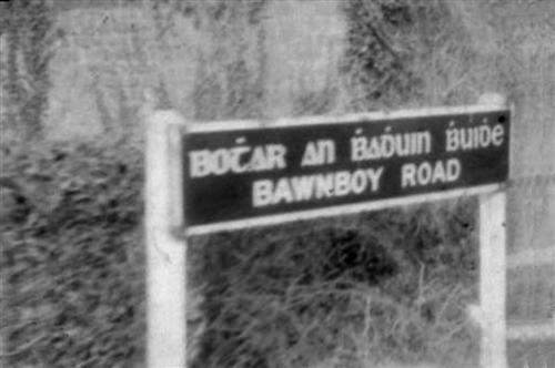Bawnboy Road Station Sign