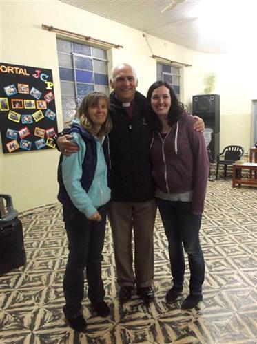 Bishop with Claire and Gillian in Concepcion