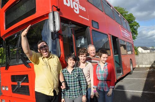 Big Red Bus team