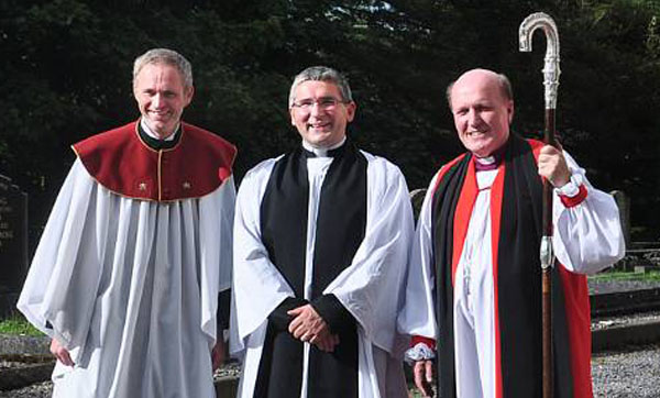 Capt. Richard Beadle, Rev John Woods,Bishop Ferran Glenfeild