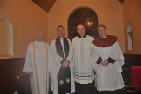 Richard and the visiting clergy in St Pauls 