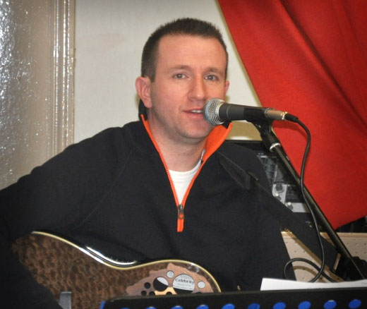 Nigel Livingstone playing at the seniors dinner dance