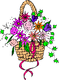 Flowers in basket