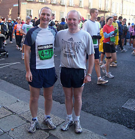 Paul and Geoff before the race