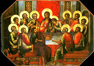 Simon Ushakov's Mystical Last Supper icon (1685)