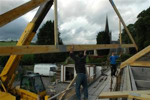 Building work at Ballyconnell new school.