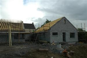 Building work at Ballyconnell new school.