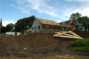 Building work at Ballyconnell new school.