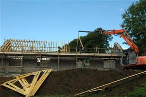 Building work at Ballyconnell new school.