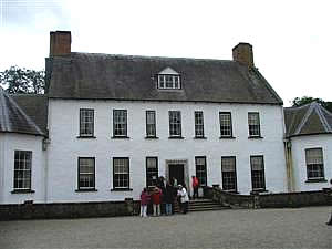 Some of the people enjoying the outing to the vintage show at Springhill House