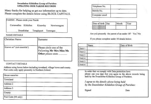 Census form