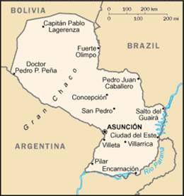 Paraguay map